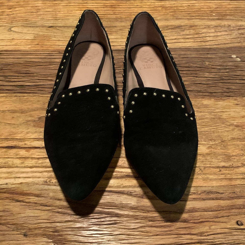 Black Pointed Flats